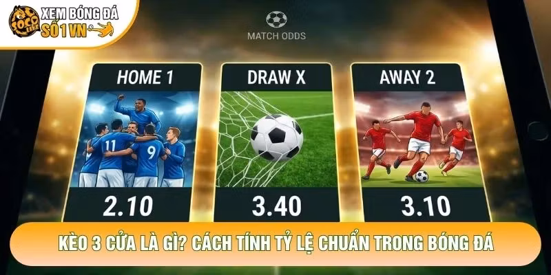 Kèo 3 Cửa Là Gì? Cách Tính Tỷ Lệ Chuẩn Trong Bóng Đá