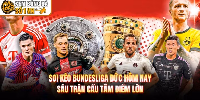 Soi Kèo Bundesliga Đức Hôm Nay: Sáu Trận Cầu Tâm Điểm Lớn