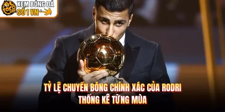Tỷ Lệ Chuyền Bóng Chính Xác Của Rodri - Thống Kê Từng Mùa